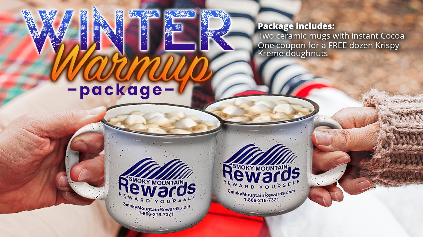 Hot cocoa package for Smoky Mountain getaway