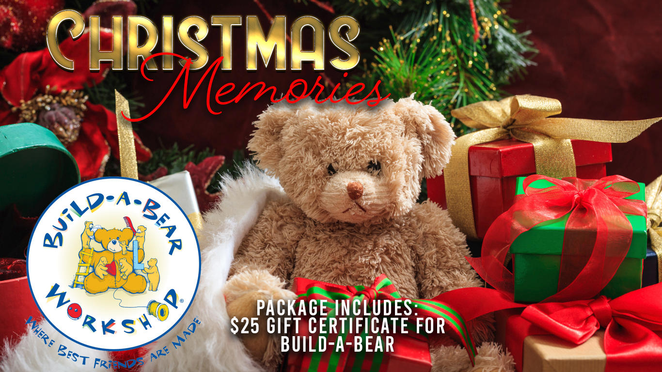 Ad image for Country Cascades vacation package that includes a gift certificate to Build-A-Bear.